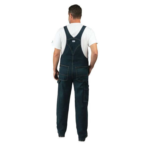 LIBERTY Flex Bib Jean Overalls Sz 46x30 Relaxed Fit 17006 Blue Stretch Denim NWT - Picture 12 of 14
